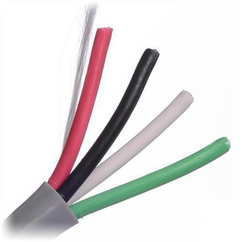 BELDEN 5302UE008U1000 - Cable para seguridad y alarma / 4 conductores / Calibre18 / No blindado/ Gris / 305 metros